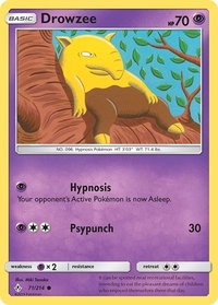 Drowzee - SM - Unbroken Bonds (SM10) #71/214 - Common Pokémon Trading Card