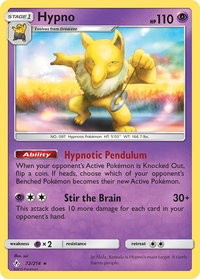 Hypno - SM - Unbroken Bonds (SM10) #72/214 - Rare Pokémon Trading Card