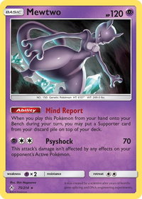 Mewtwo - SM - Unbroken Bonds (SM10) #75/214 - Rare Pokémon Trading Card