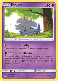 Espurr - SM - Unbroken Bonds (SM10) #79/214 - Common Pokémon Trading Card