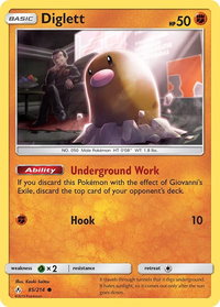 Diglett - SM - Unbroken Bonds (SM10) #85/214 - Common Pokémon Trading Card