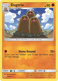 Dugtrio - SM - Unbroken Bonds (SM10) #86/214 - Rare Pokémon Trading Card