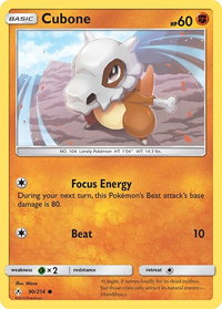 Cubone - SM - Unbroken Bonds (SM10) #90/214 - Common Pokémon Trading Card