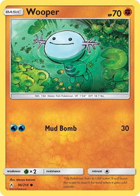 Wooper - SM - Unbroken Bonds (SM10) #96/214 - Common Pokémon Trading Card
