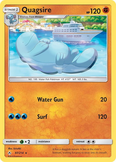 Quagsire - SM - Unbroken Bonds Pokémon trading card