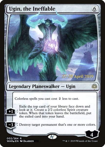 Ugin, the Ineffable - Prerelease Cards Magic: The Gathering trading card