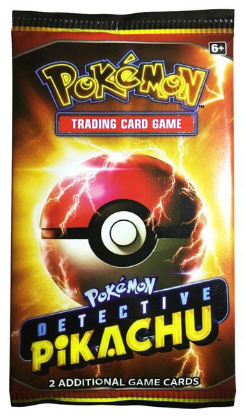 Detective Pikachu Special Promo Booster Pack trading card from Detective Pikachu Detective Pikachu Special Promo Booster Pack - Detective Pikachu Pokémon trading card