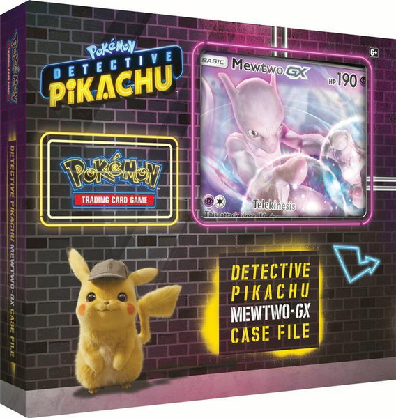 Detective Pikachu: Mewtwo GX Case File trading card from Detective Pikachu Detective Pikachu: Mewtwo GX Case File - Detective Pikachu Pokémon trading card
