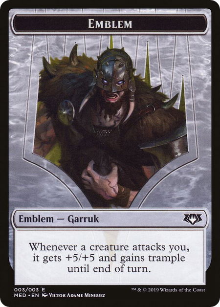 Emblem - Garruk, Apex Predator - Mythic Edition: War of the Spark Magic: The Gathering trading card
