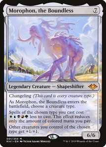 Morophon, the Boundless - Modern Horizons (MH1) #1 - Mythic Rare Magic: The Gathering Trading Card