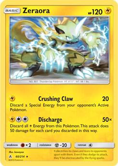 Zeraora - 60/214 (SM Unbroken Bonds) (Cracked Ice Holo) - Deck Exclusives Pokémon trading card
