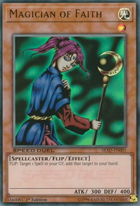 Magician of Faith - Speed Duel: Attack from the Deep (SBAD) #SBAD-EN001 - Ultra Rare YuGiOh Trading Card
