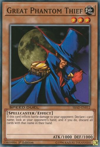 Great Phantom Thief trading card from Speed Duel: Attack from the Deep Great Phantom Thief - Speed Duel: Attack from the Deep YuGiOh trading card