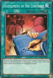 Fulfillment of the Contract - Speed Duel: Attack from the Deep (SBAD) #SBAD-EN014 - Common / Short Print YuGiOh Trading Card