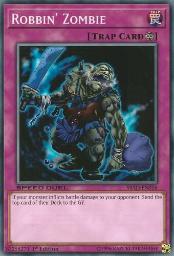 Robbin' Zombie - Speed Duel: Attack from the Deep YuGiOh trading card