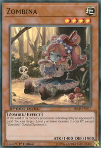 Zombina - Speed Duel: Attack from the Deep (SBAD) #SBAD-EN017 - Super Rare YuGiOh Trading Card