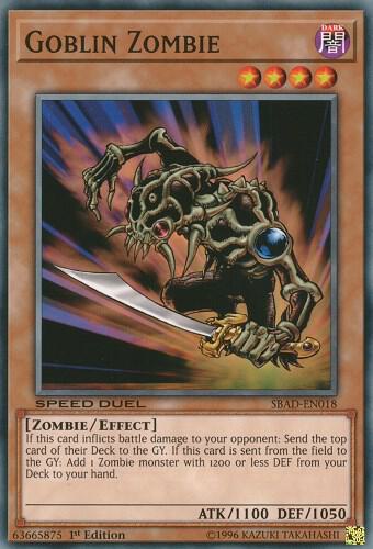 Goblin Zombie - Speed Duel: Attack from the Deep YuGiOh trading card