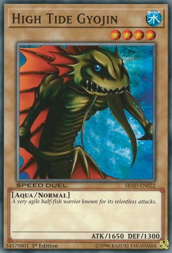 High Tide Gyojin - Speed Duel: Attack from the Deep YuGiOh trading card