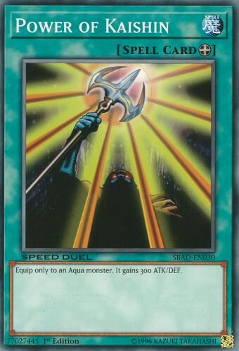 Power of Kaishin - Speed Duel: Attack from the Deep YuGiOh trading card