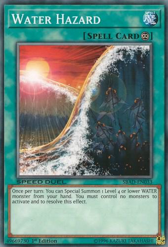 Water Hazard - Speed Duel: Attack from the Deep YuGiOh trading card