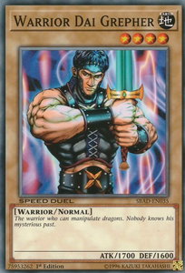 Warrior Dai Grepher - Speed Duel: Attack from the Deep (SBAD) #SBAD-EN035 - Common / Short Print YuGiOh Trading Card