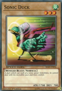 Sonic Duck - Speed Duel: Attack from the Deep (SBAD) #SBAD-EN036 - Common / Short Print YuGiOh Trading Card