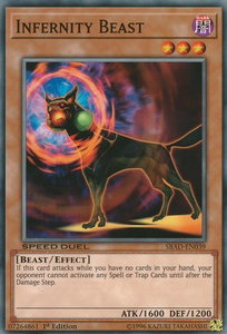 Infernity Beast - Speed Duel: Attack from the Deep (SBAD) #SBAD-EN039 - Common / Short Print YuGiOh Trading Card