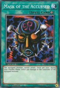 Mask of the Accursed - Speed Duel: Attack from the Deep (SBAD) #SBAD-EN042 - Common / Short Print YuGiOh Trading Card