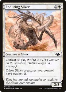 Enduring Sliver - Modern Horizons (MH1) #6 - Common Magic: The Gathering Trading Card