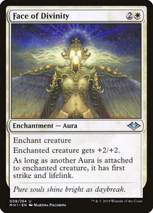 Face of Divinity - Modern Horizons (MH1) #8 - Uncommon Magic: The Gathering Trading Card