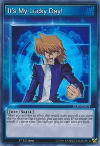 It's My Lucky Day! - Speed Duel: Attack from the Deep (SBAD) #SBAD-ENS04 - Super Rare YuGiOh Trading Card
