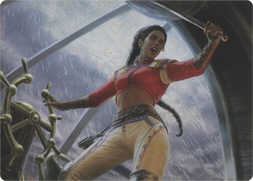 Sisay, Weatherlight Captain (Art Series) - Art Series: Modern Horizons Magic: The Gathering trading card