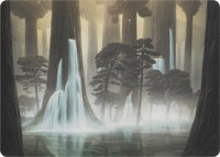 Waterlogged Grove (Art Series) - Art Series: Modern Horizons (ASMH1) #52 - Special Magic: The Gathering Trading Card