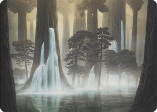 Waterlogged Grove (Art Series) trading card from Art Series: Modern Horizons Waterlogged Grove (Art Series) - Art Series: Modern Horizons Magic: The Gathering trading card