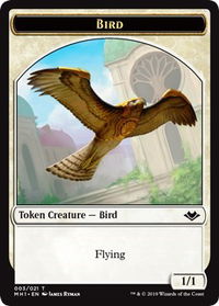 Bird // Construct Double-Sided Token - Modern Horizons (MH1) #3 // 17 - Token Magic: The Gathering Trading Card