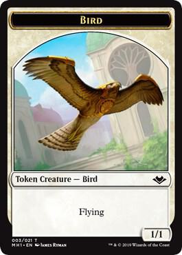 Bird // Construct Double-Sided Token trading card from Modern Horizons Bird // Construct Double-Sided Token - Modern Horizons Magic: The Gathering trading card