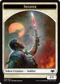 Soldier // Marit Lage Double-Sided Token - Modern Horizons (MH1) #4 // 6 - Token Magic: The Gathering Trading Card