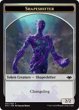Shapeshifter (001) // Rhino (013) Double-sided Token - Modern Horizons Magic: The Gathering trading card