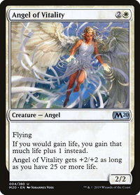 Angel of Vitality - Core Set 2020 (M20) #4 - Uncommon Magic: The Gathering Trading Card