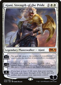 Ajani, Strength of the Pride - Core Set 2020 (M20) #2 - Mythic Magic: The Gathering Trading Card
