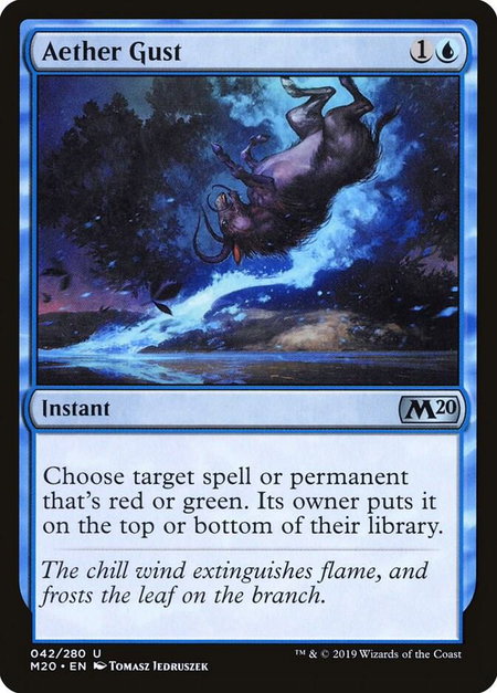 Aether Gust - Core Set 2020 Magic: The Gathering trading card