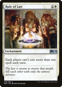 Rule of Law - Core Set 2020 (M20) #35 - Uncommon Magic: The Gathering Trading Card