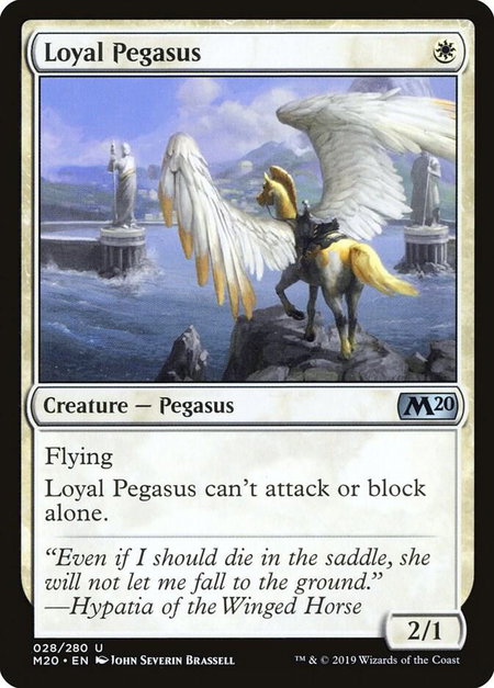 Loyal Pegasus - Core Set 2020 Magic: The Gathering trading card