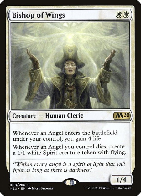 Bishop of Wings - Core Set 2020 Magic: The Gathering trading card