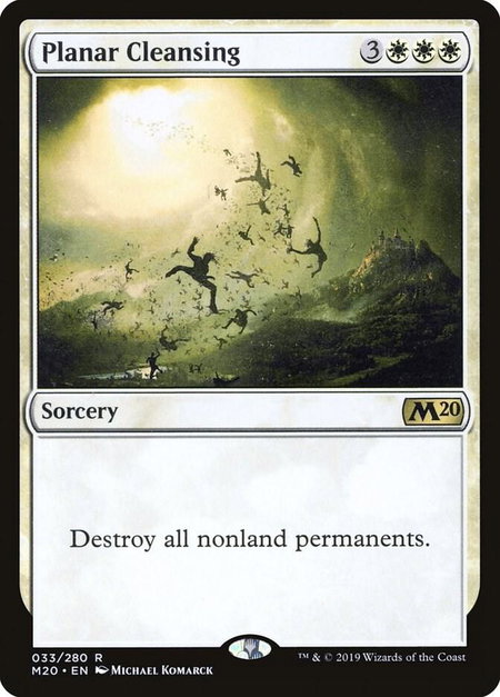 Planar Cleansing - Core Set 2020 Magic: The Gathering trading card