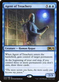 Agent of Treachery - Core Set 2020 (M20) #43 - Rare Magic: The Gathering Trading Card