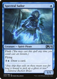 Spectral Sailor - Core Set 2020 (M20) #76 - Uncommon Magic: The Gathering Trading Card