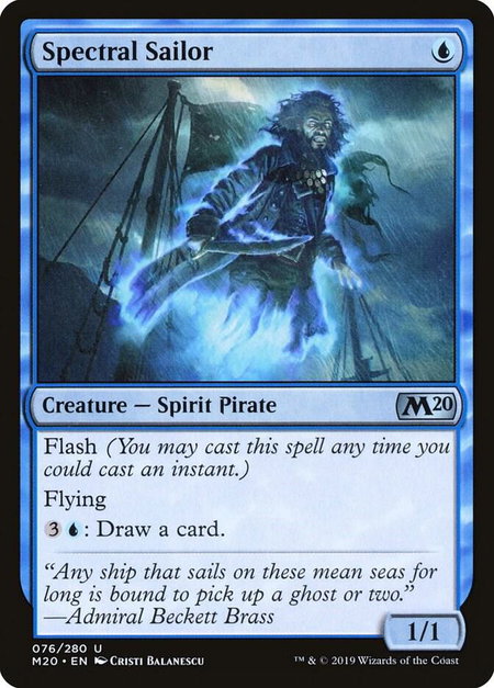 Spectral Sailor - Core Set 2020 Magic: The Gathering trading card