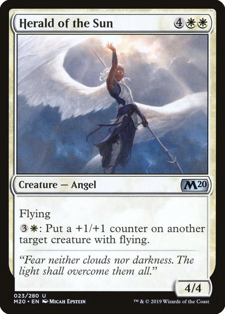 Herald of the Sun - Core Set 2020 Magic: The Gathering trading card