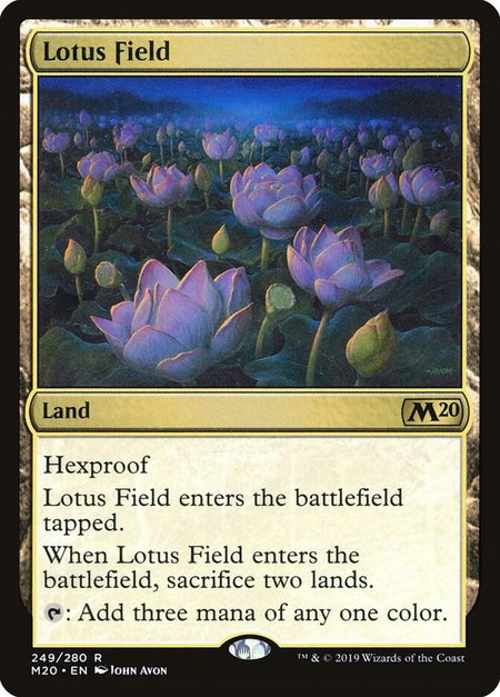 Lotus Field - Core Set 2020 Magic: The Gathering trading card